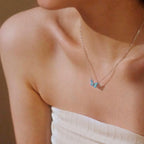 Glow in the Dark - Dream Blue Butterfly Necklace