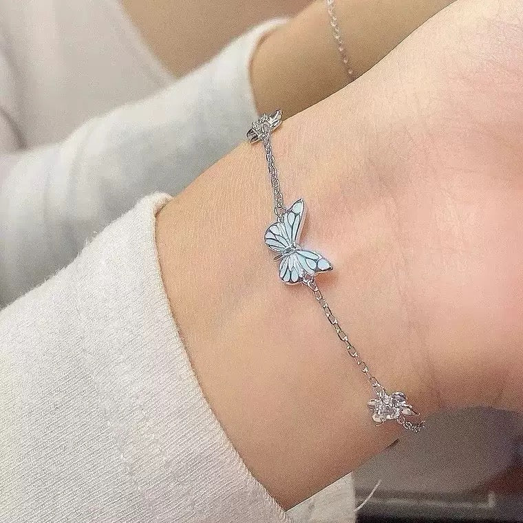 Glow in the Dark - Dream Blue Butterfly Bracelet
