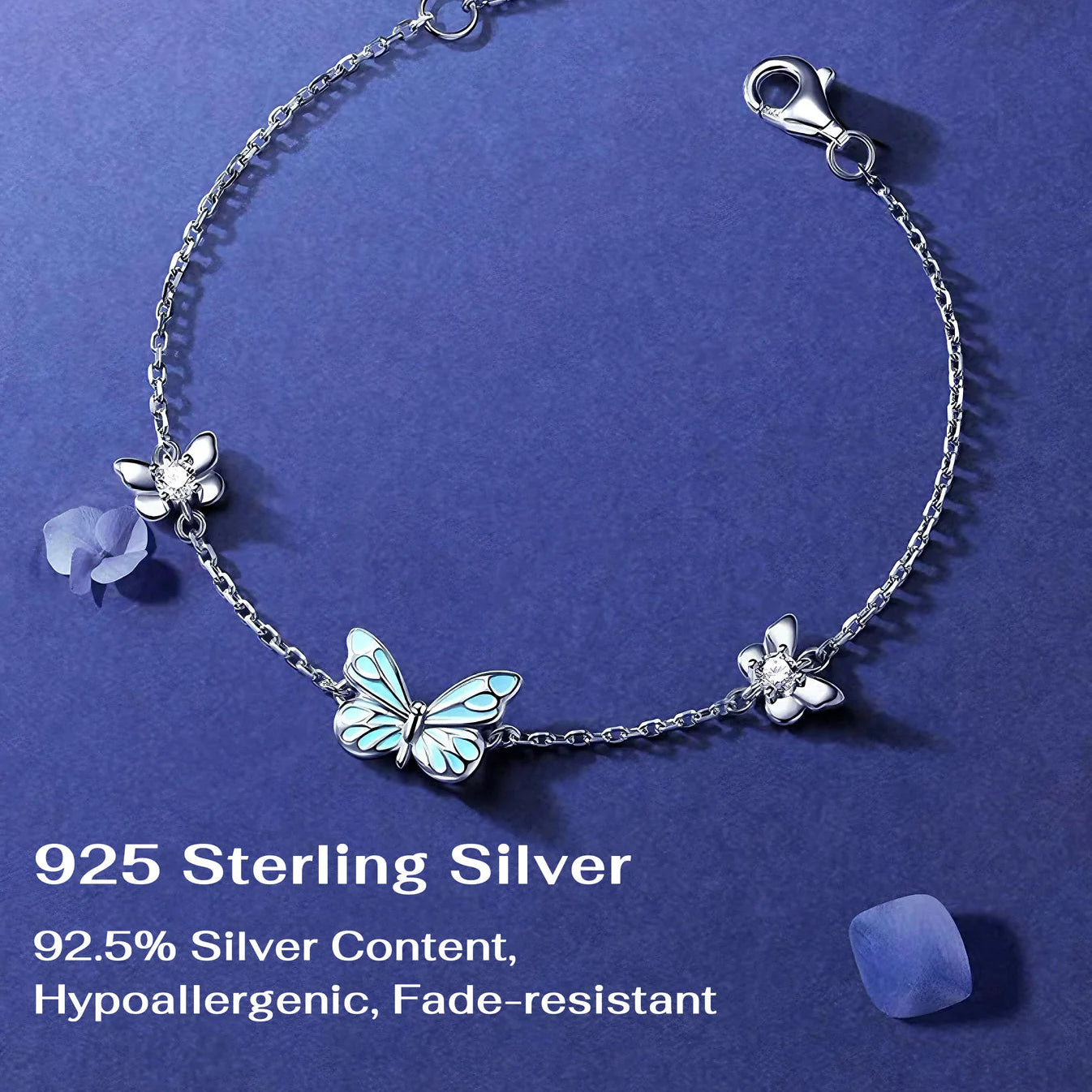 Glow in the Dark - Dream Blue Butterfly Bracelet