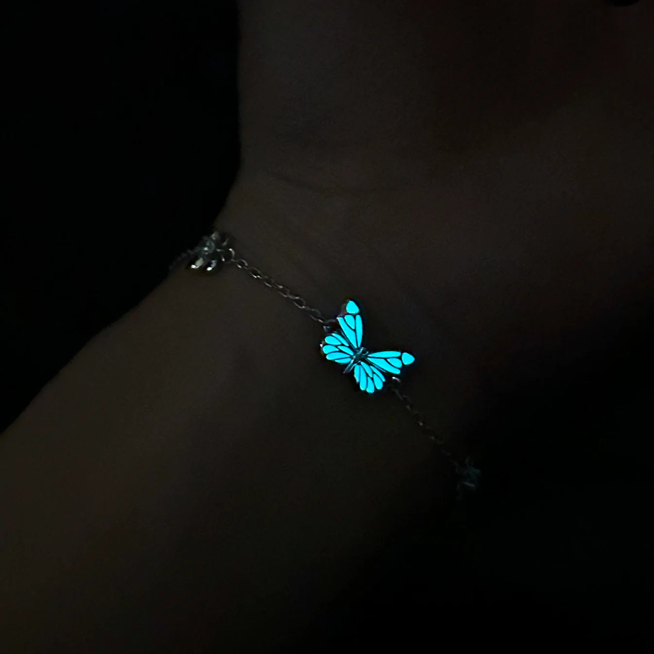 Glow in the Dark - Dream Blue Butterfly Bracelet