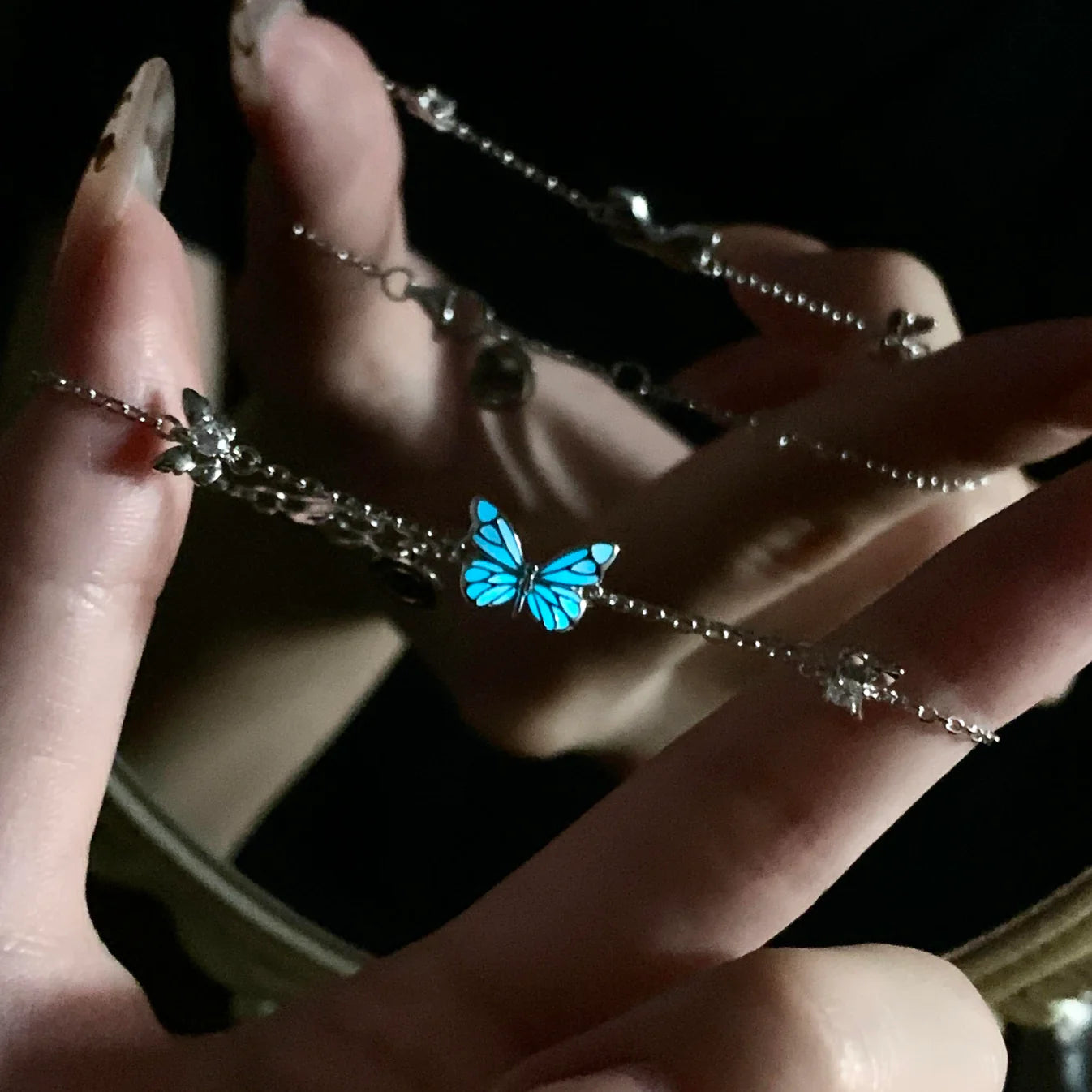 Glow in the Dark - Dream Blue Butterfly Bracelet
