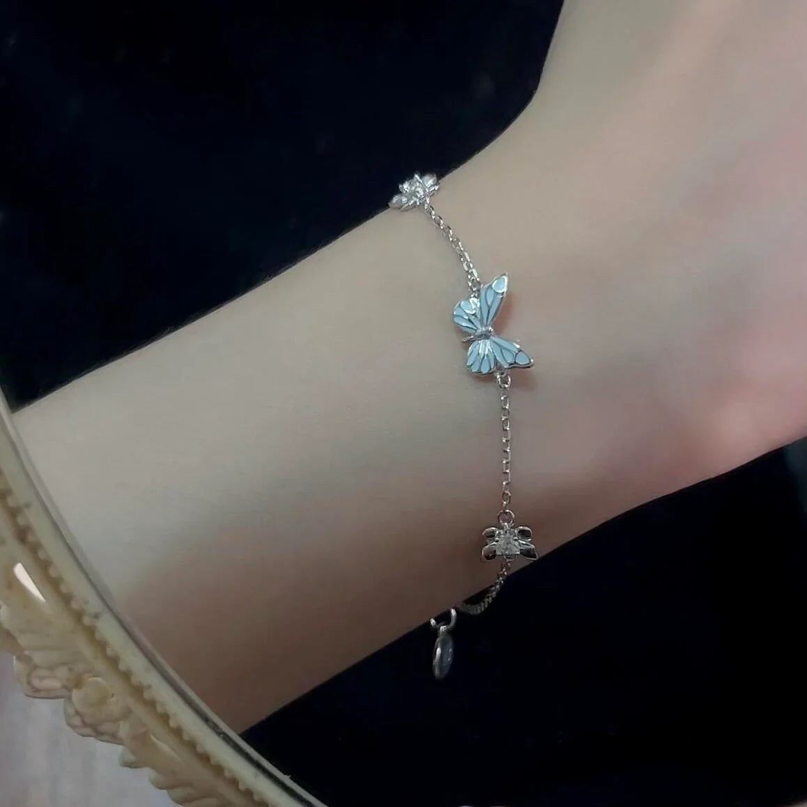 Glow in the Dark - Dream Blue Butterfly Bracelet