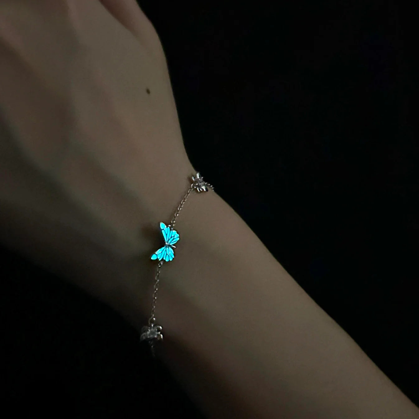 Glow in the Dark - Dream Blue Butterfly Bracelet