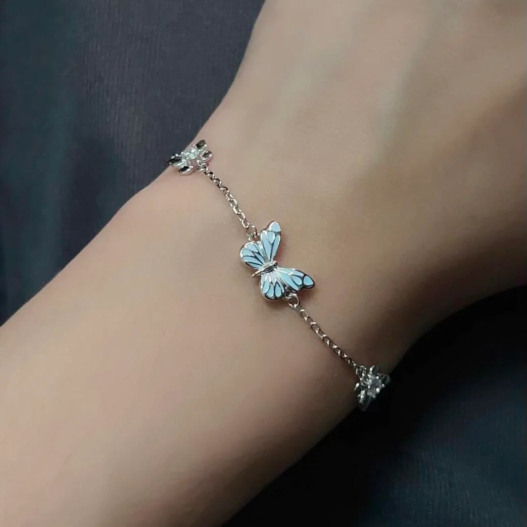 Glow in the Dark - Dream Blue Butterfly Bracelet